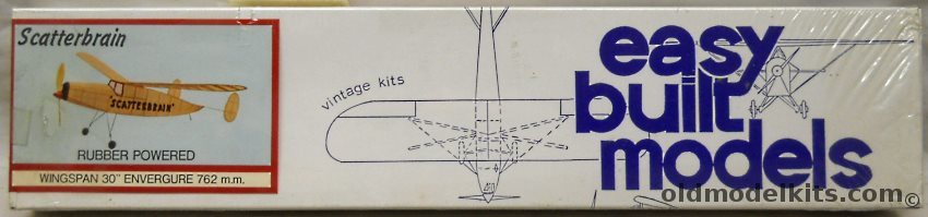 Easy Built Models Scatterbrain - 30 inch Wingspan for Free Flight - (Blue Box Issue), FF-13 plastic model kit